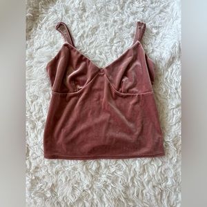 Velvet tank top
